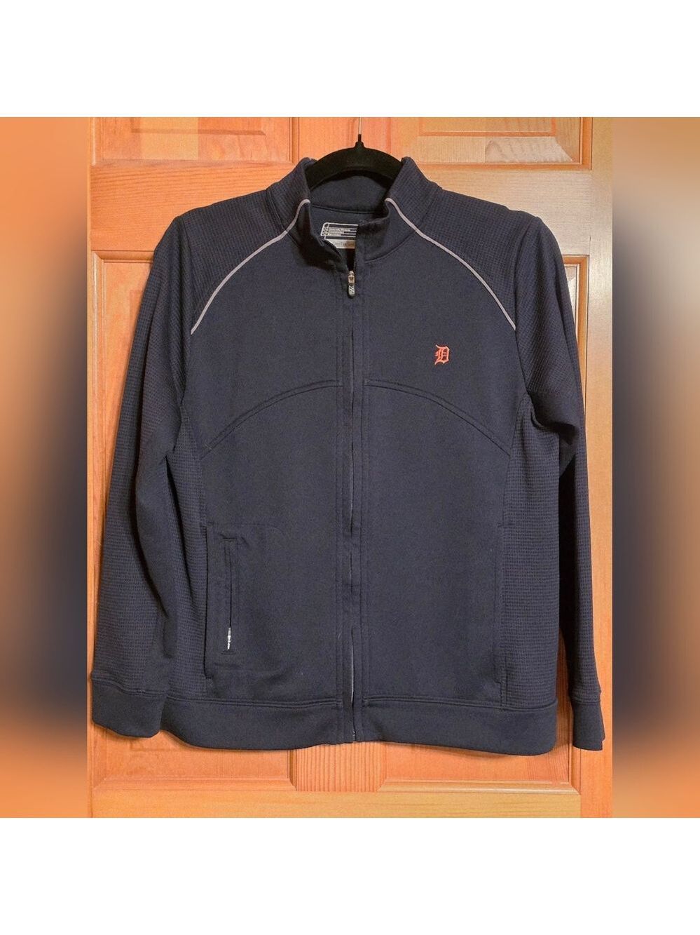 Cutter & Buck Vintage Detroit Tigers Navy Full-Zip Jacket